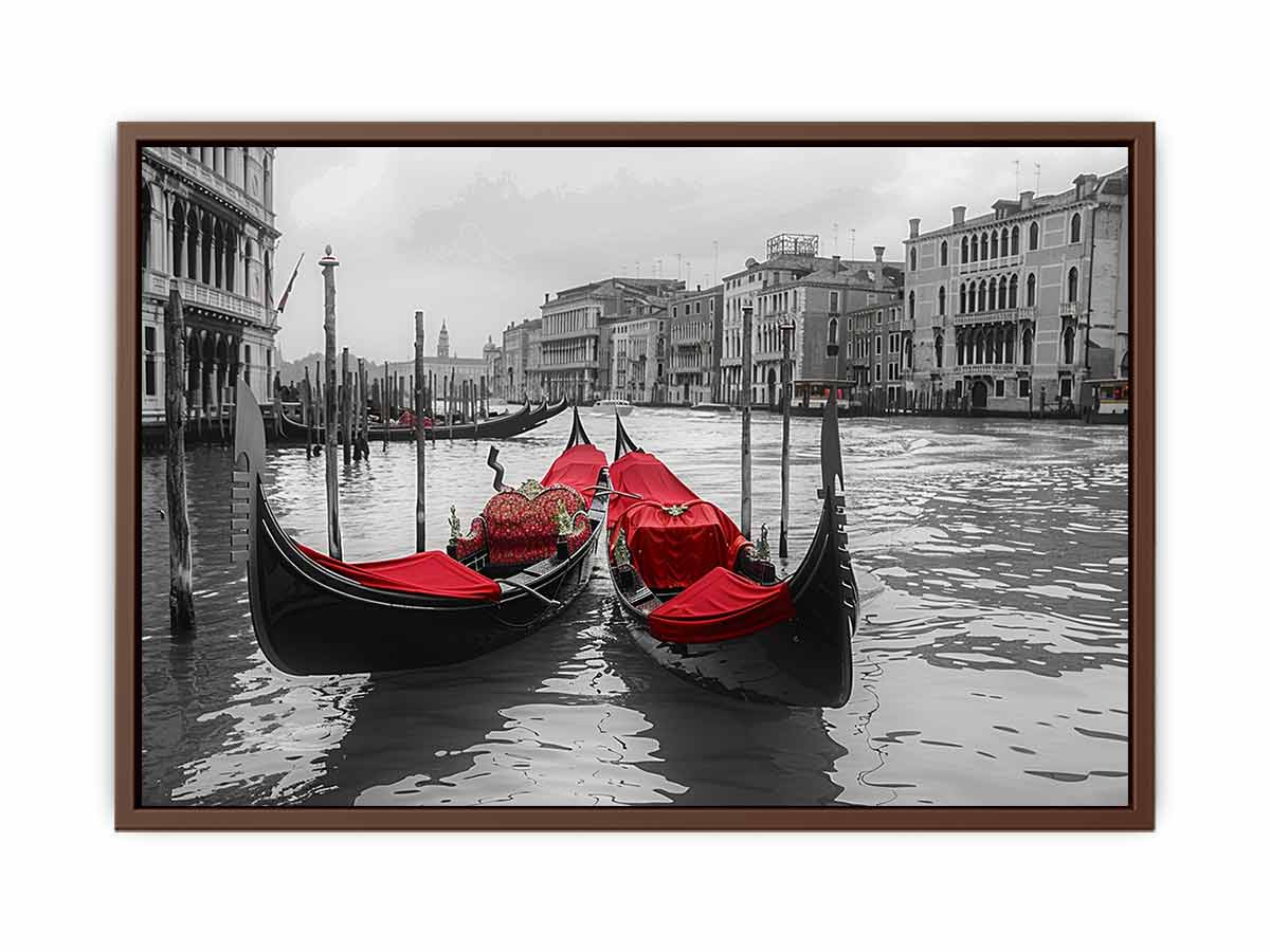 venice Gondolas  Canvas Art Print-6