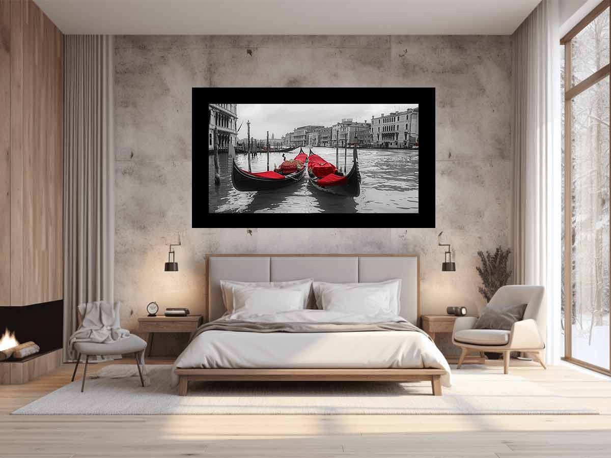 venice Gondolas  Canvas Art Print-1