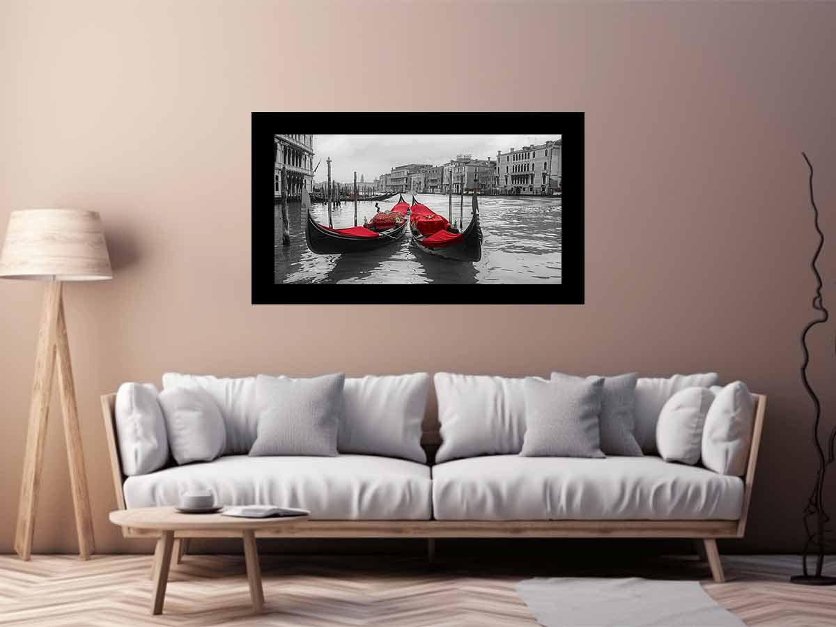 venice Gondolas  Canvas Art Print-2
