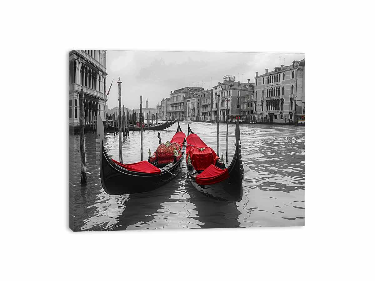 venice Gondolas  Canvas Art Print-3