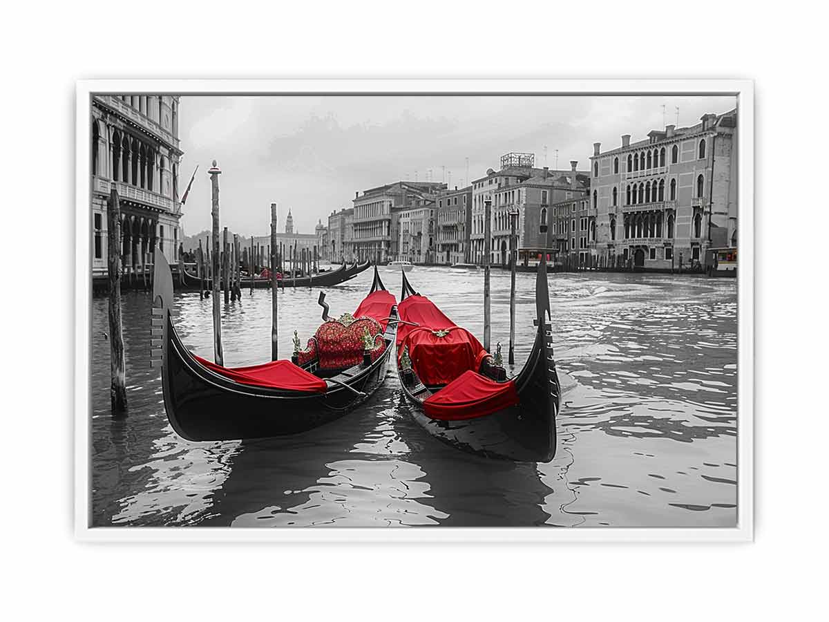 venice Gondolas  Canvas Art Print-5