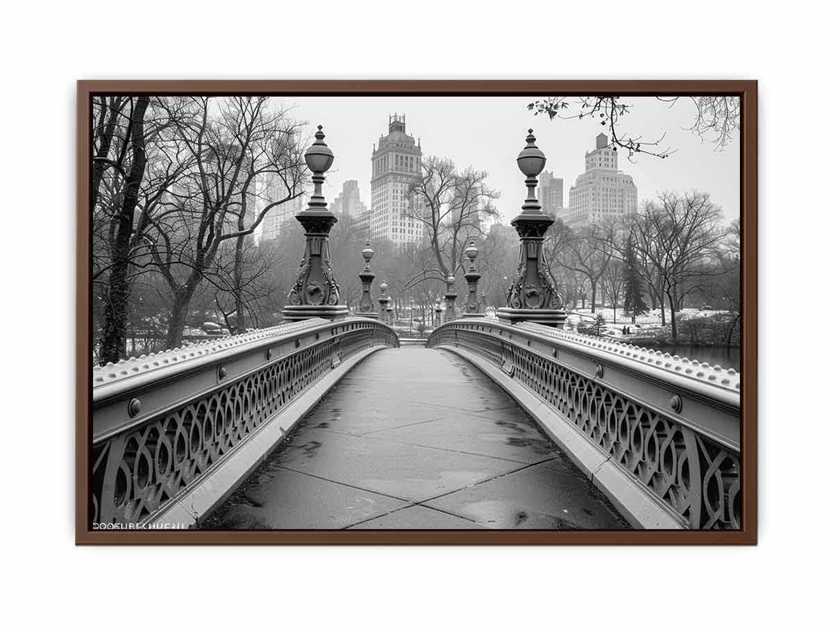 Bridge Central Park Canvas Art Print-6