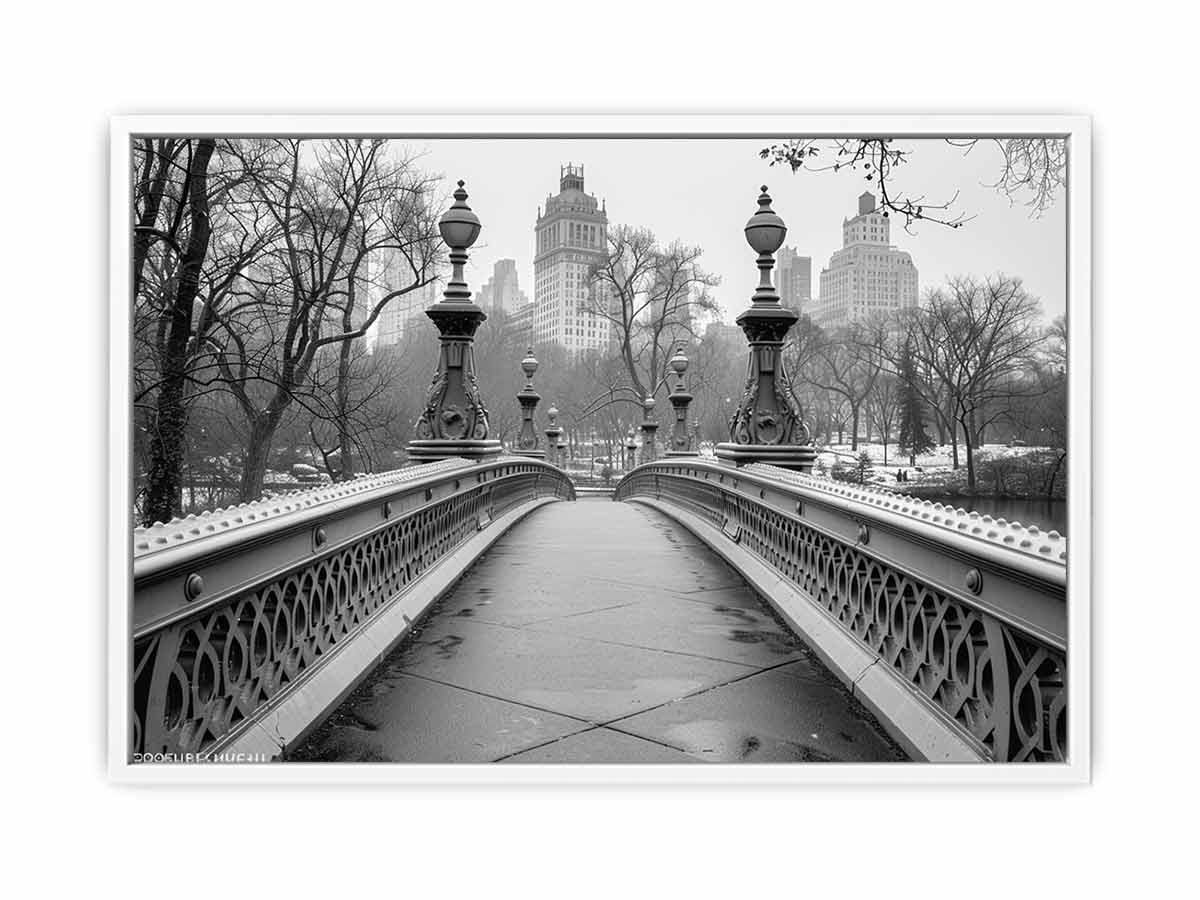 Bridge Central Park Canvas Art Print-5