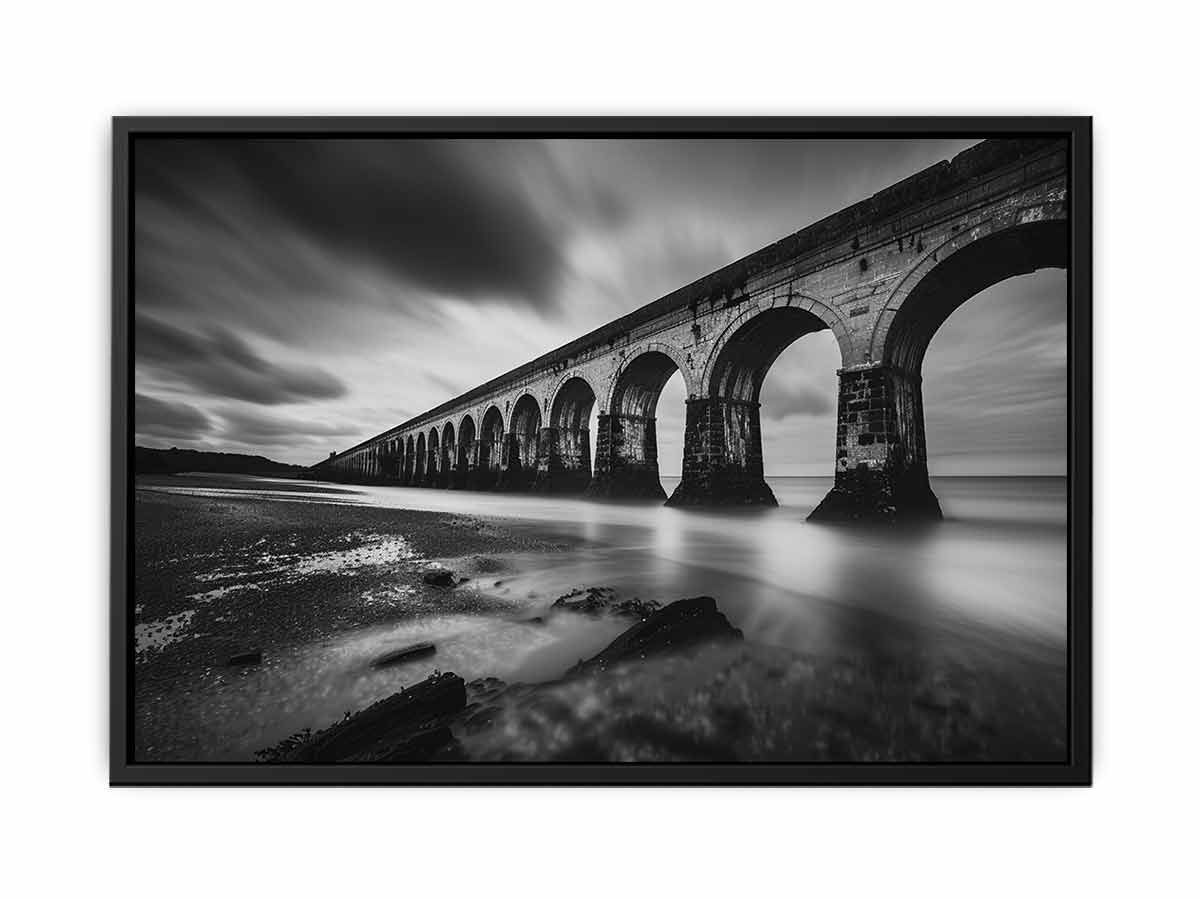 Railway Bridge Canvas Art Print-4