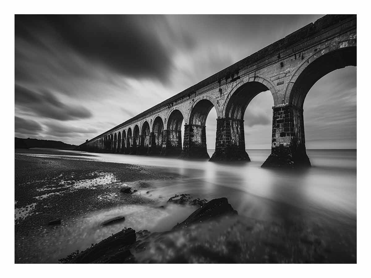 Railway Bridge Canvas Art Print-0