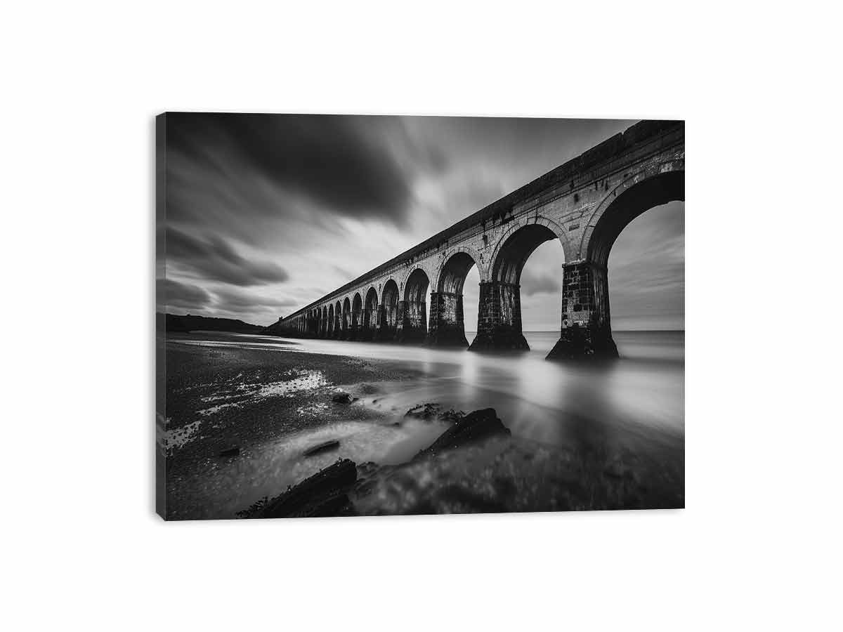 Railway Bridge Canvas Art Print-3