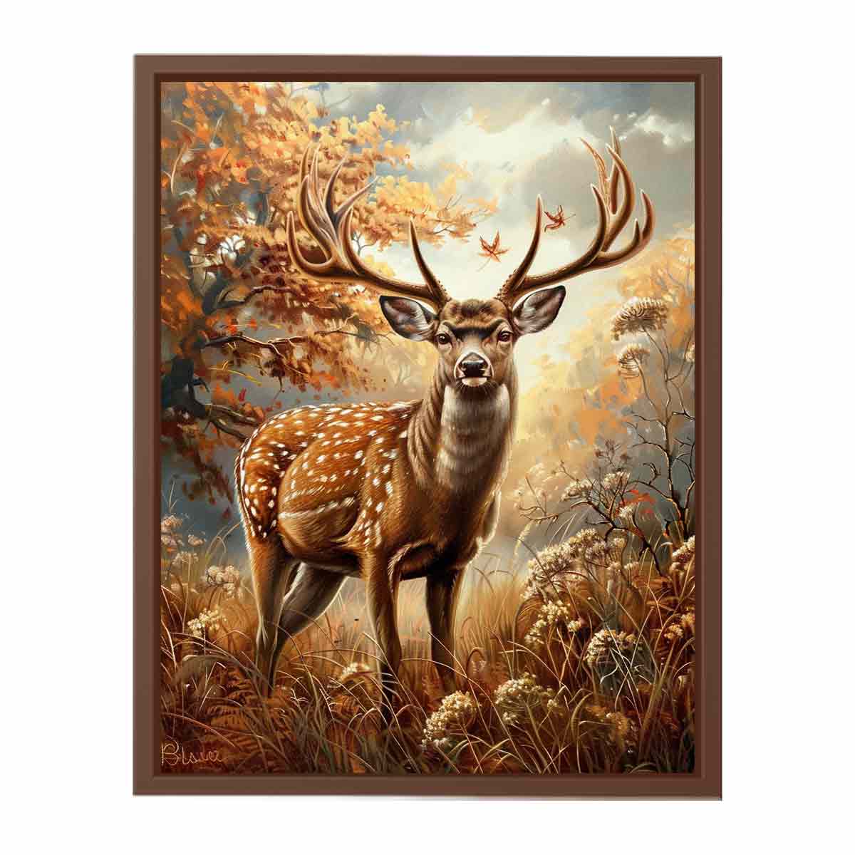 Deer Animal  Canvas Painting  Print-6