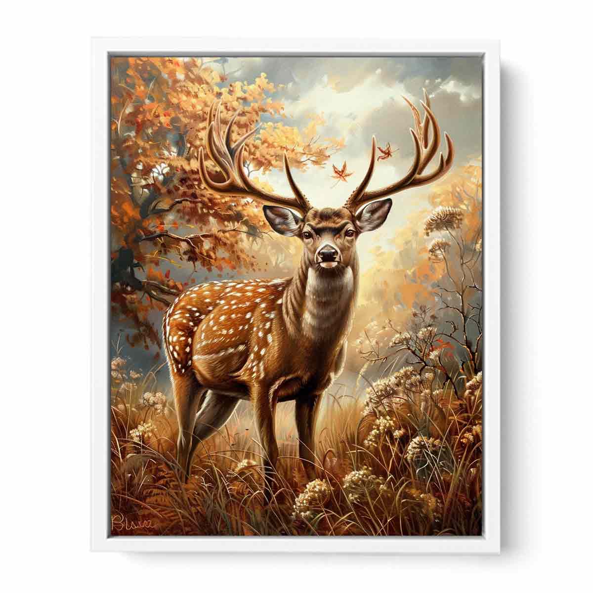 Deer Animal  Canvas Painting  Print-5