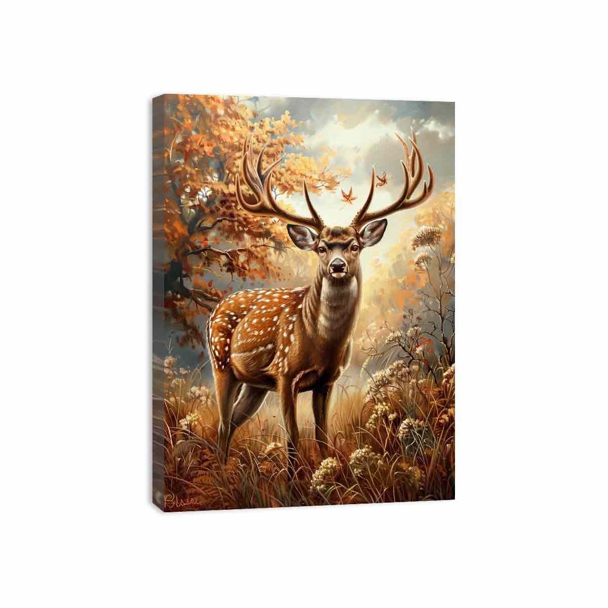 Deer Animal  Canvas Painting  Print-3