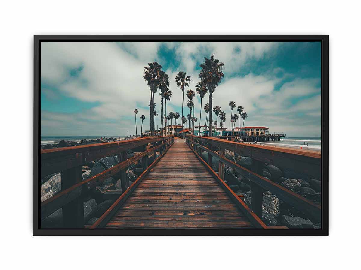 California Palm Trees Canvas Art Print-4