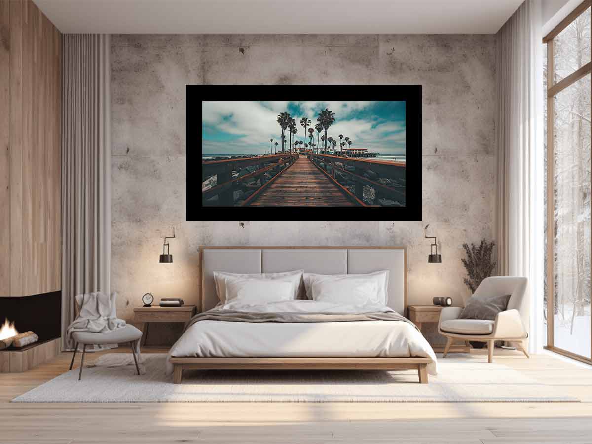 California Palm Trees Canvas Art Print-1