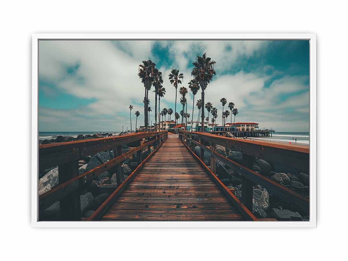 California Palm Trees Canvas Art Print-5