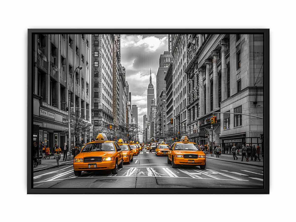 New York Street Photography Canvas Art Print-4