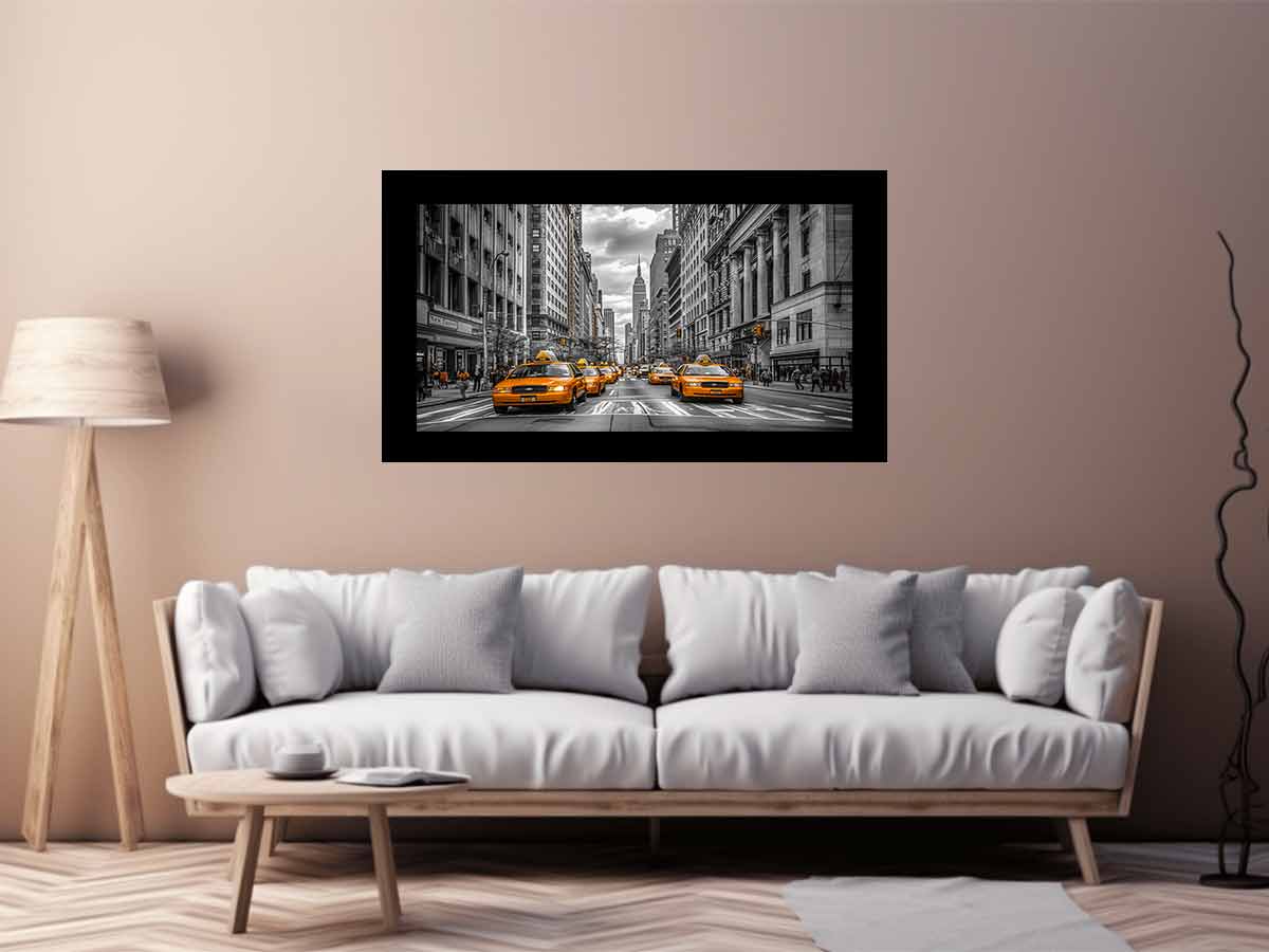New York Street Photography Canvas Art Print-2