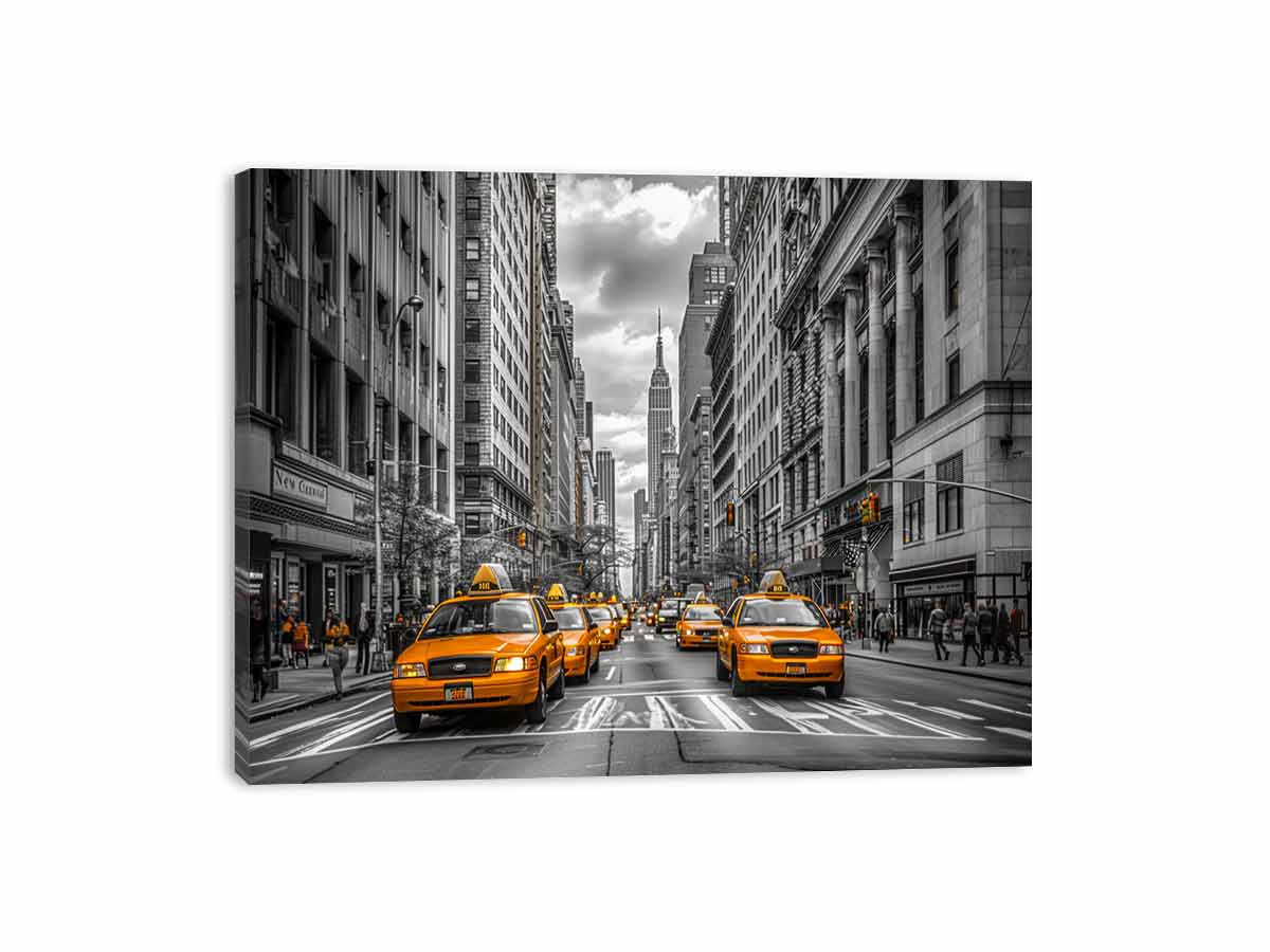 New York Street Photography Canvas Art Print-3