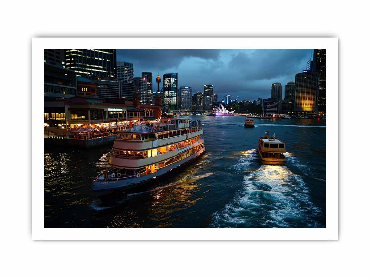 Circular Quay Sydney Canvas Art Print-7