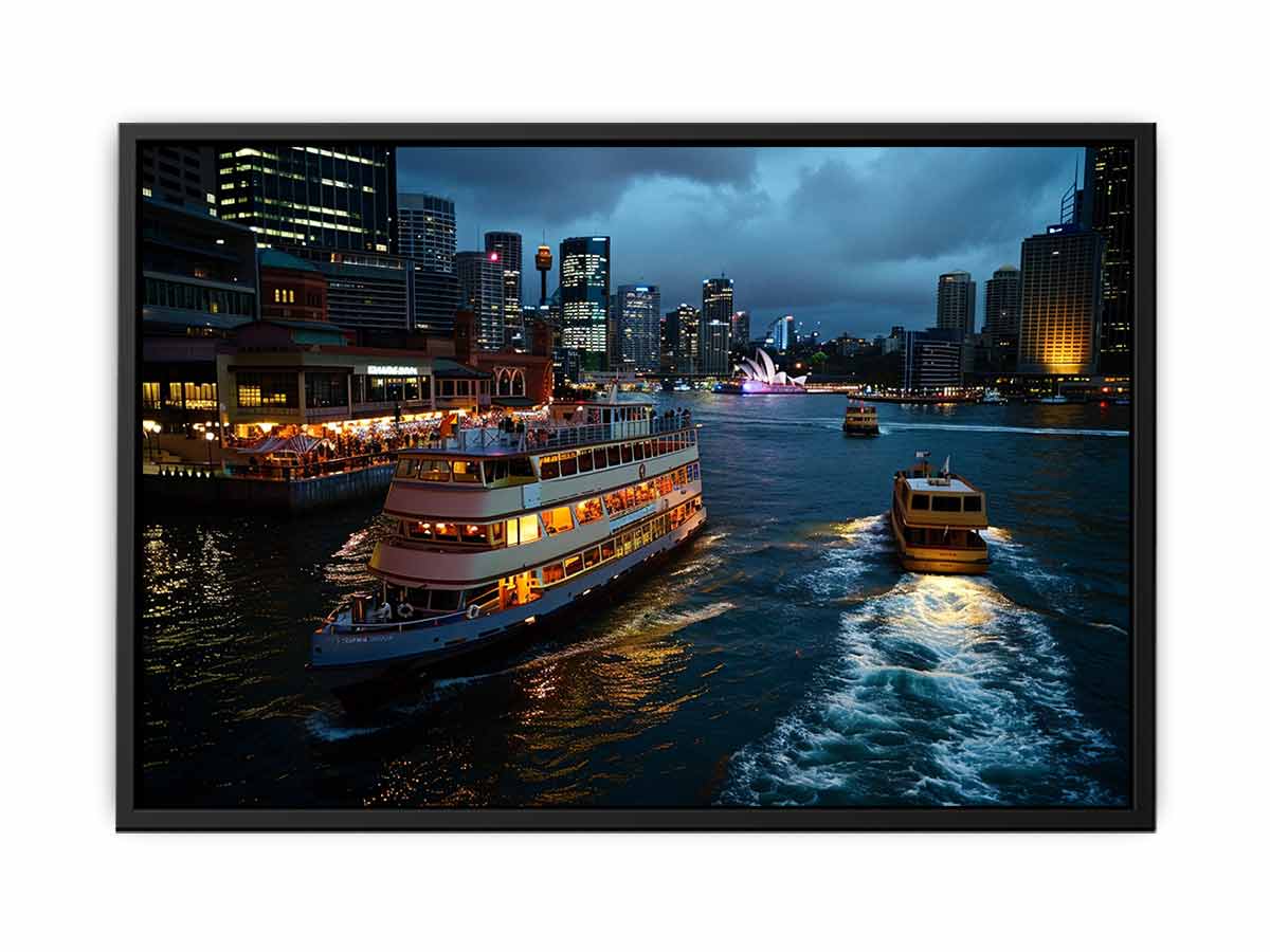 Circular Quay Sydney Canvas Art Print-3