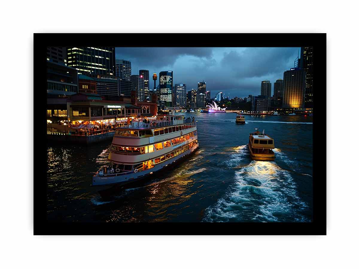 Circular Quay Sydney Canvas Art Print-6