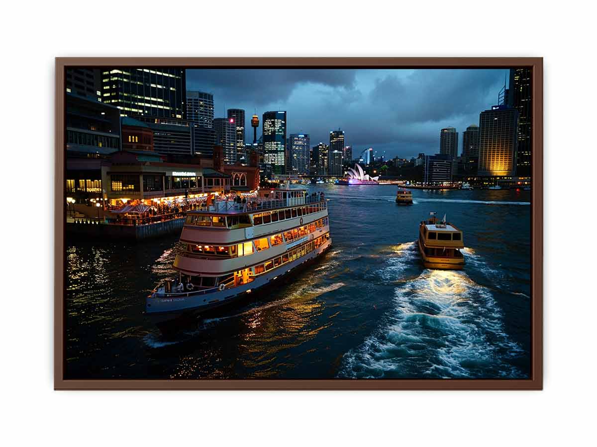 Circular Quay Sydney Canvas Art Print-5