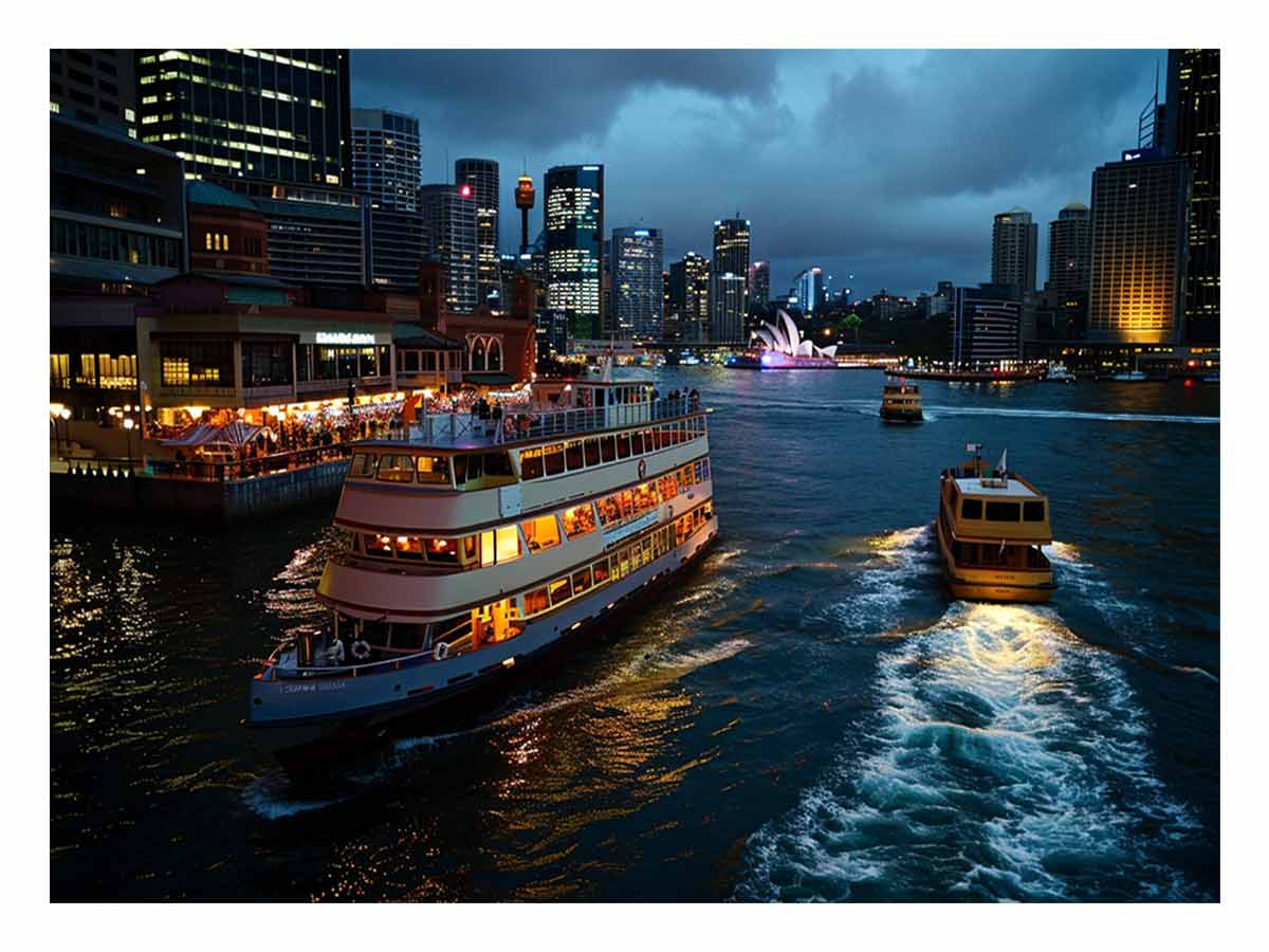 Circular Quay Sydney Canvas Art Print-0