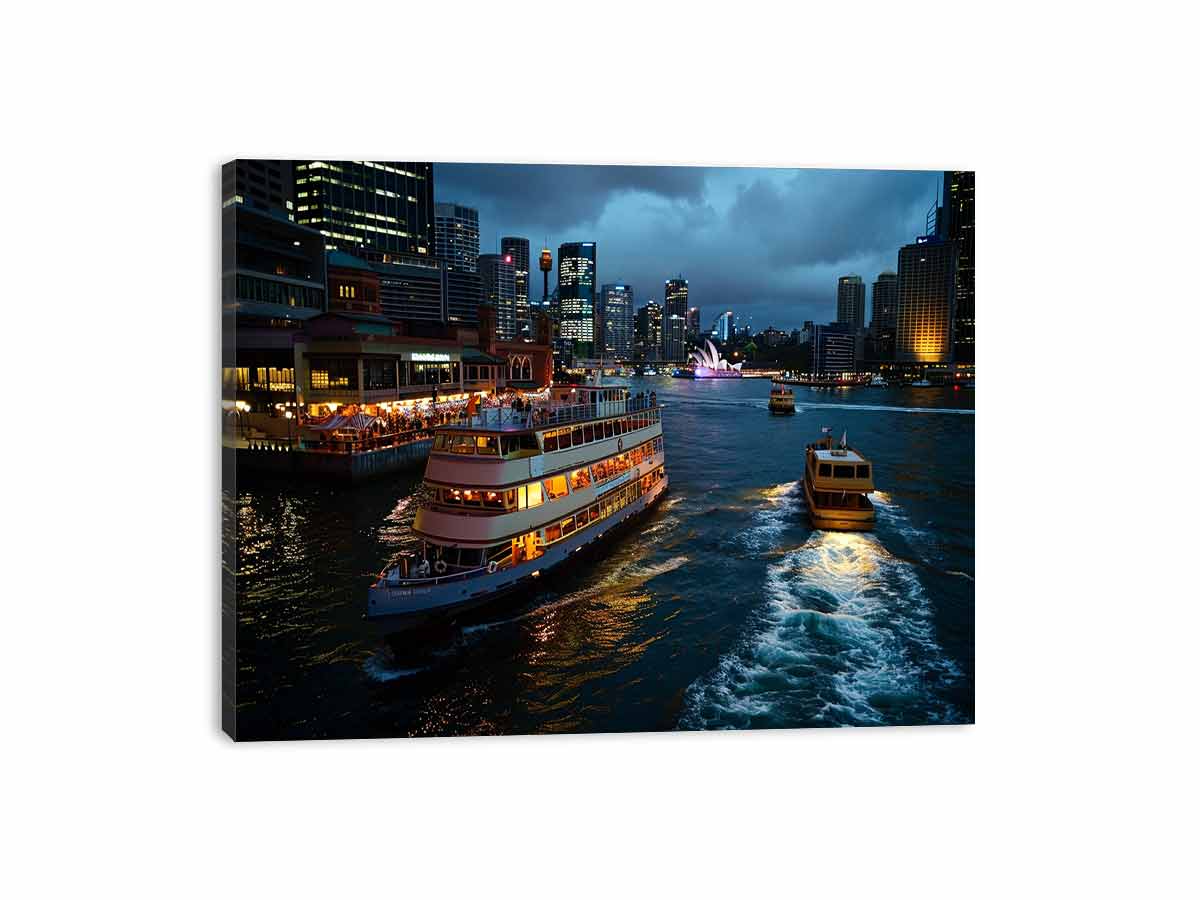 Circular Quay Sydney Canvas Art Print-2