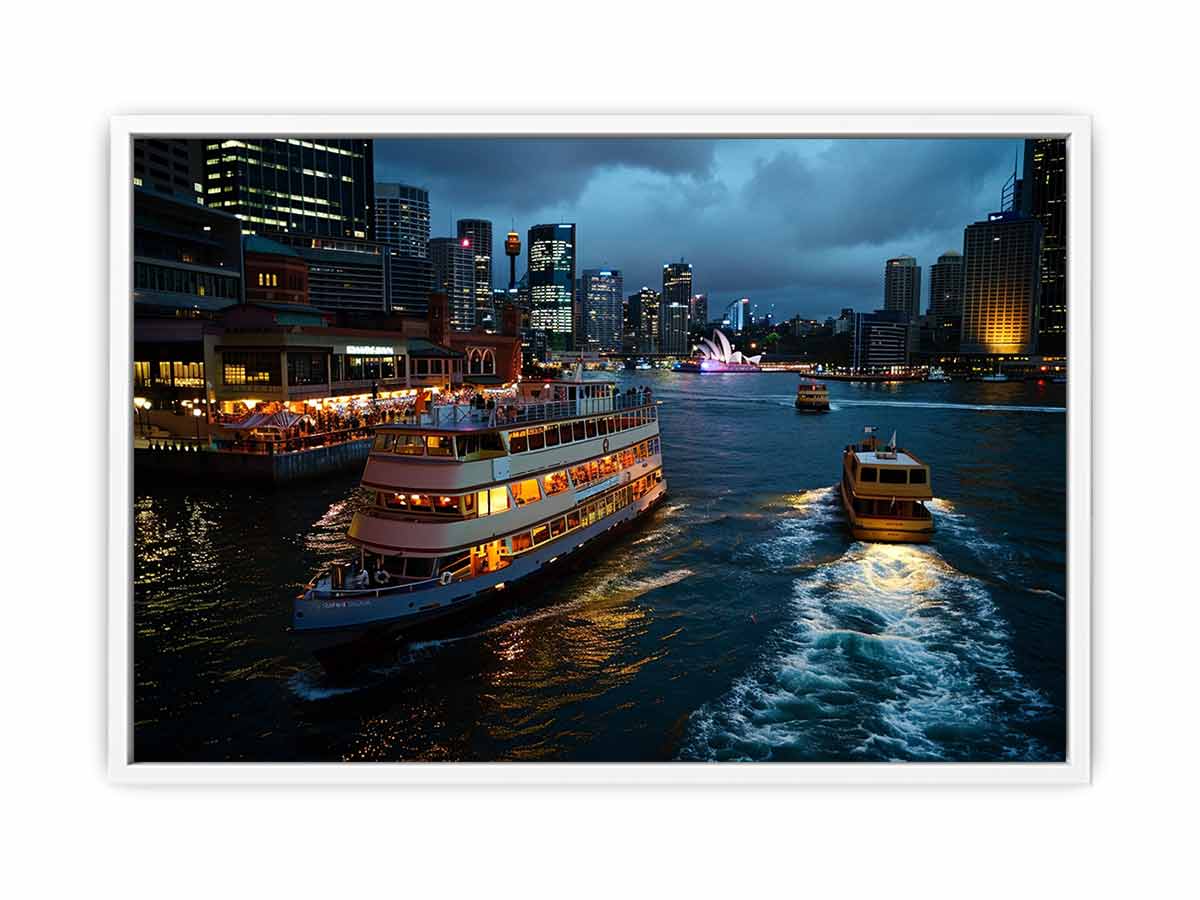 Circular Quay Sydney Canvas Art Print-4
