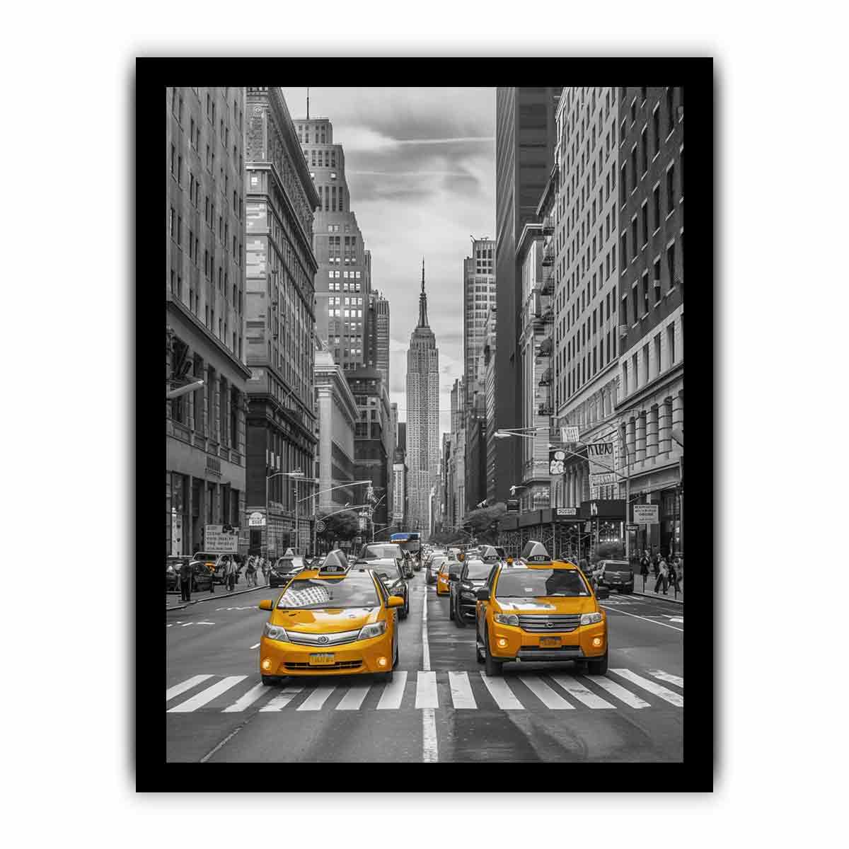 New York Street Canvas  Art Print-7