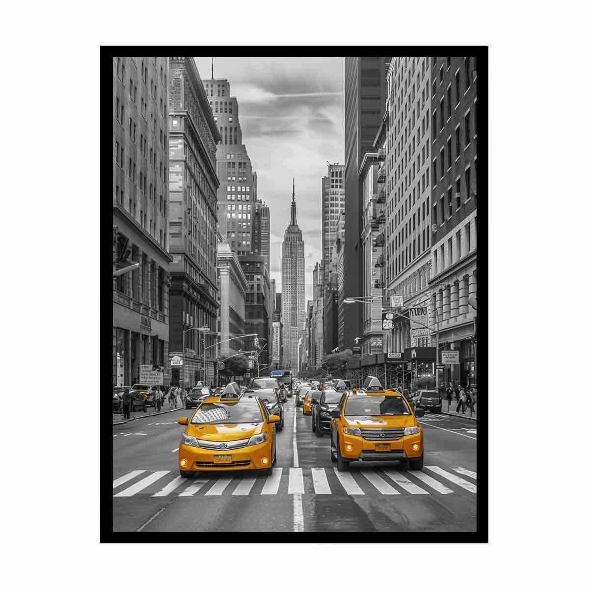 New York Street Canvas  Art Print-4