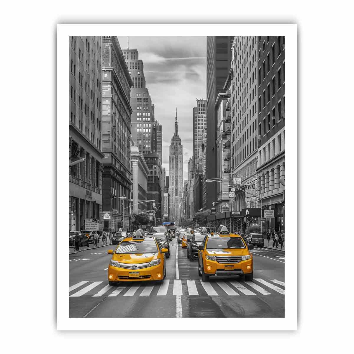 New York Street Canvas  Art Print-8