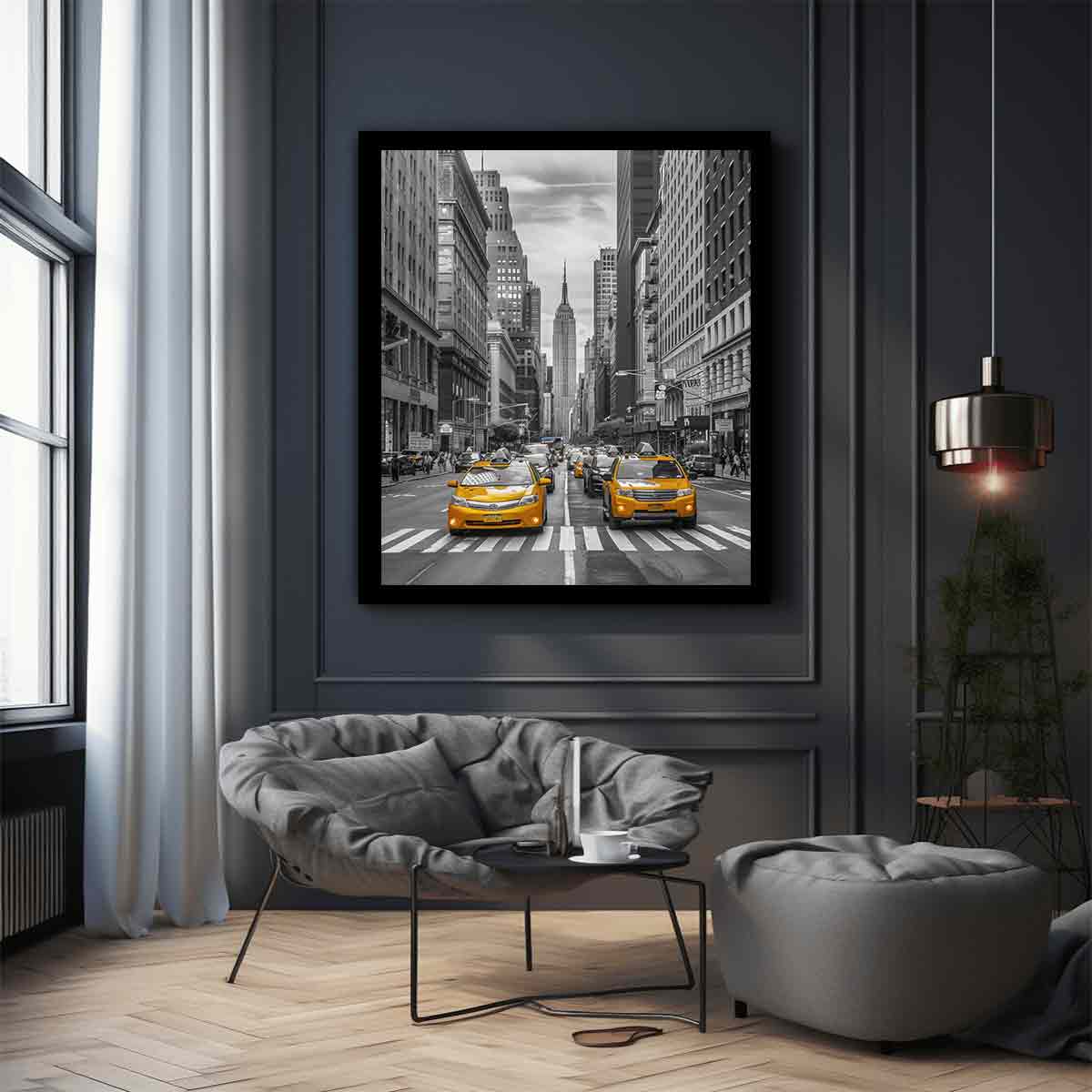 New York Street Canvas  Art Print-2