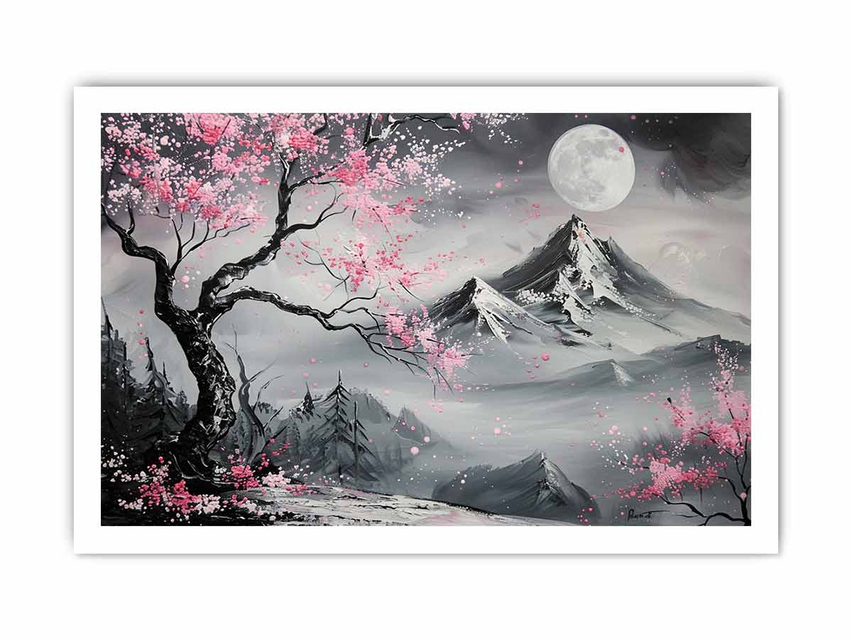 Cherry Blossom Tree Canvas Art Print-8