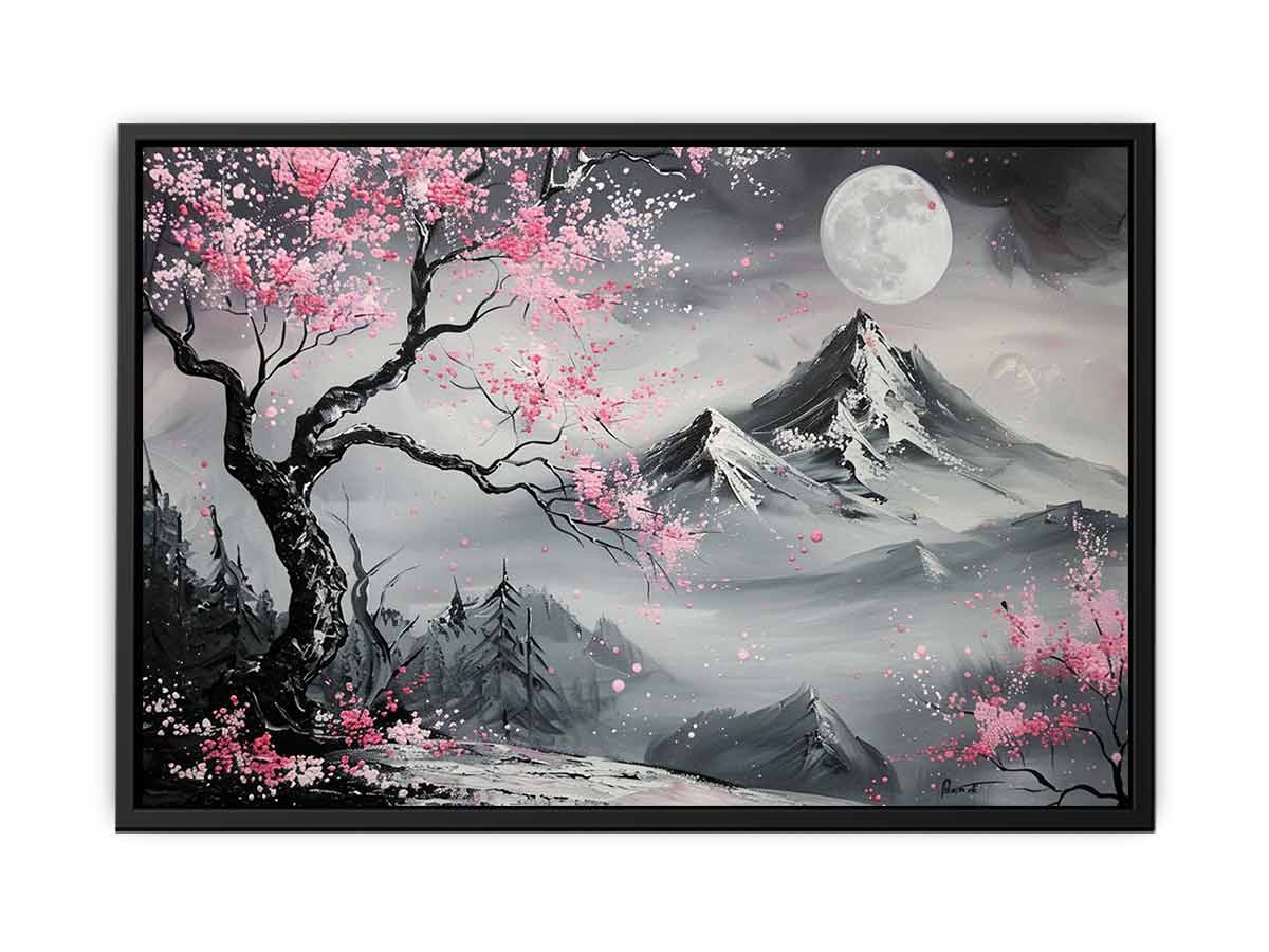 Cherry Blossom Tree Canvas Art Print-4
