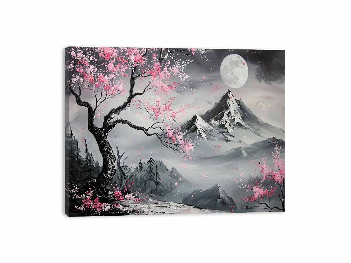 Cherry Blossom Tree Canvas Art Print-3