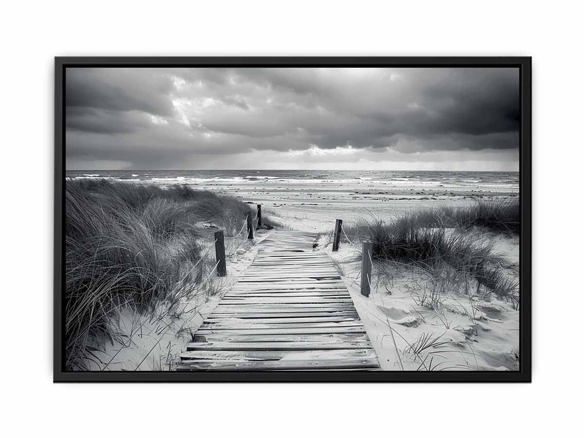 Beach Path pahotogrpahy art  Canvas Art Print-4