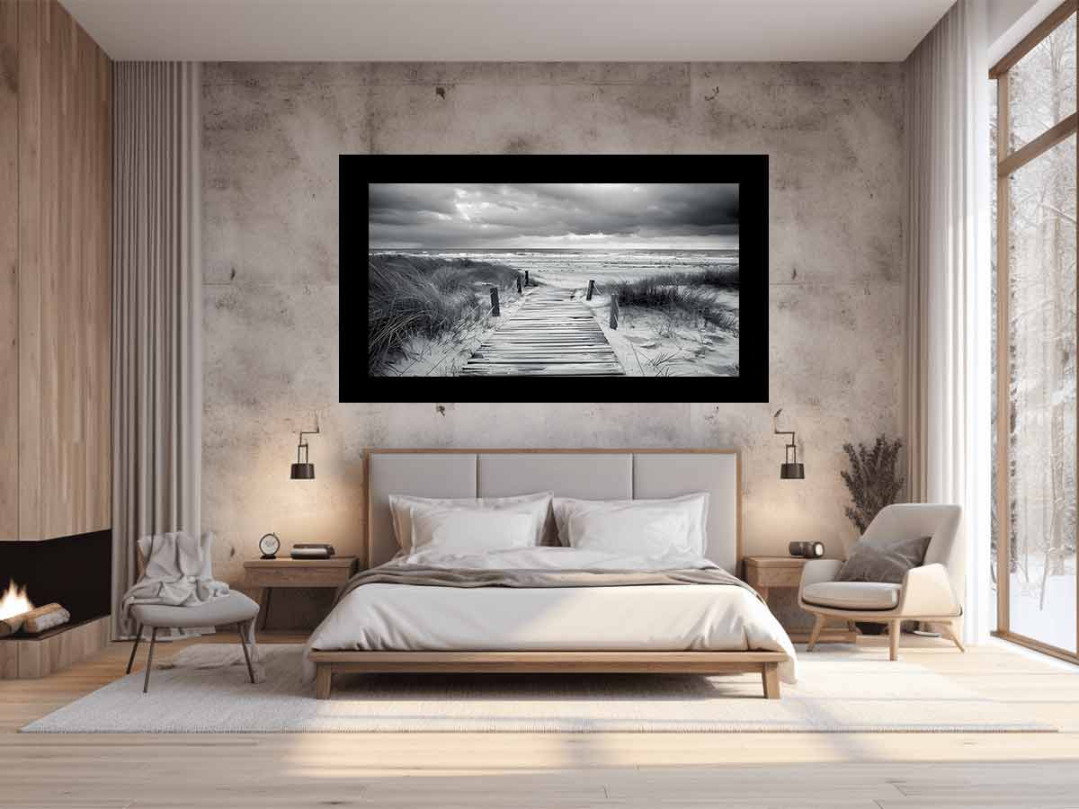 Beach Path pahotogrpahy art  Canvas Art Print-1