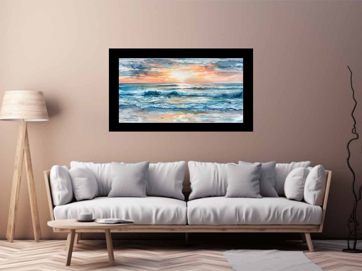 Sunrise Seascape Canvas Art Print-2