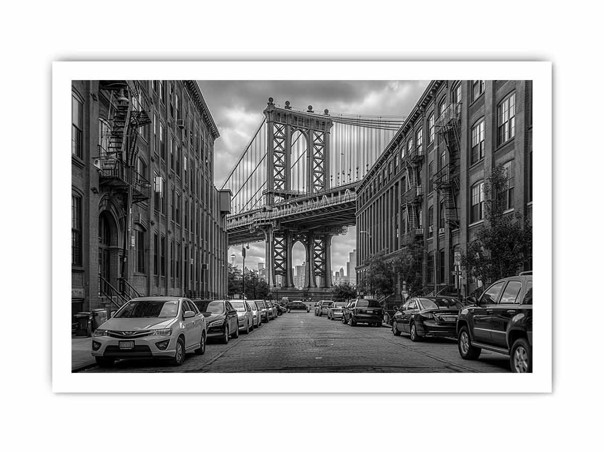 Manhattan Bridge  Canvas Art Print-8