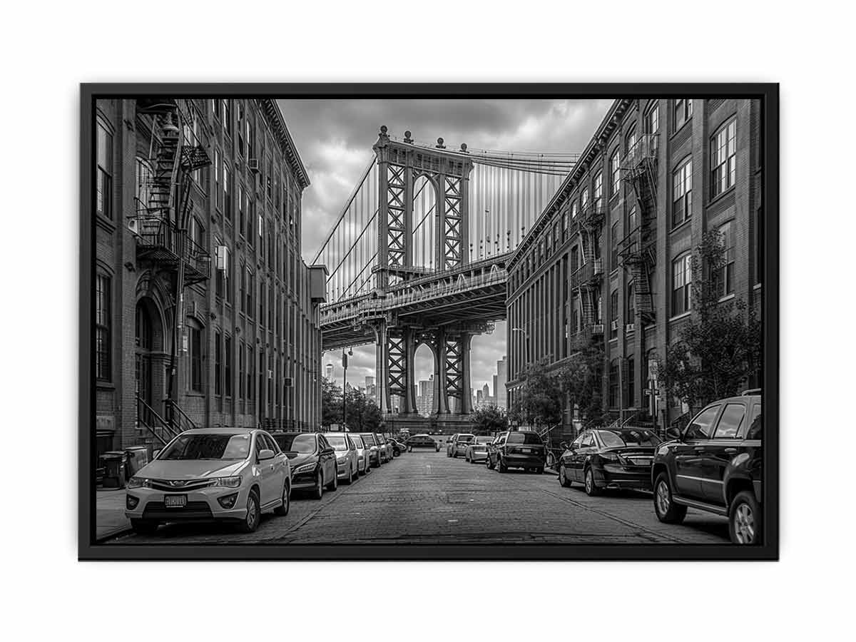 Manhattan Bridge  Canvas Art Print-4