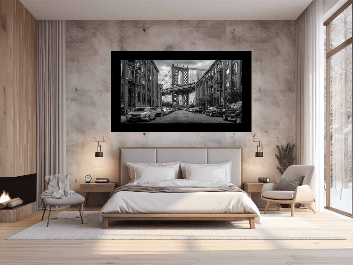 Manhattan Bridge  Canvas Art Print-1