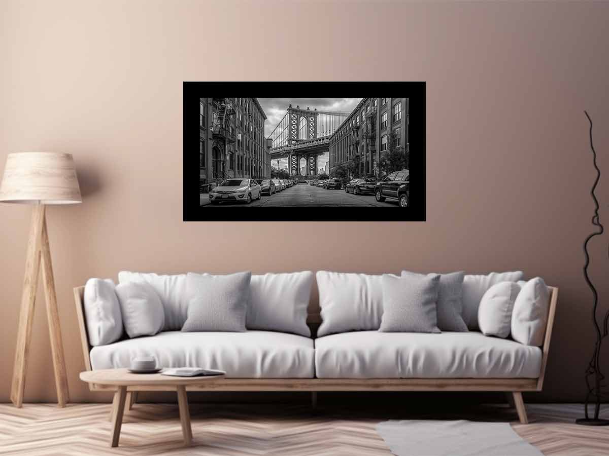 Manhattan Bridge  Canvas Art Print-2