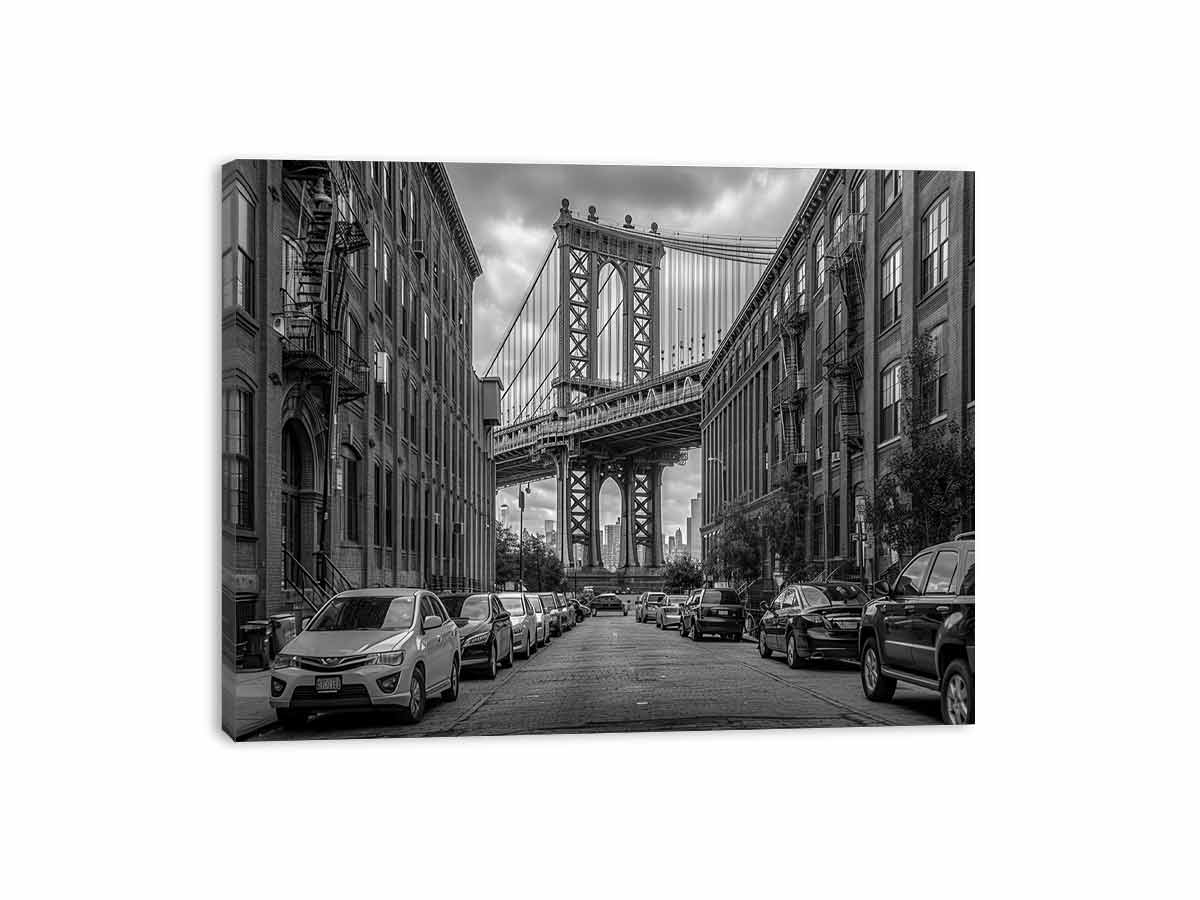 Manhattan Bridge  Canvas Art Print-3