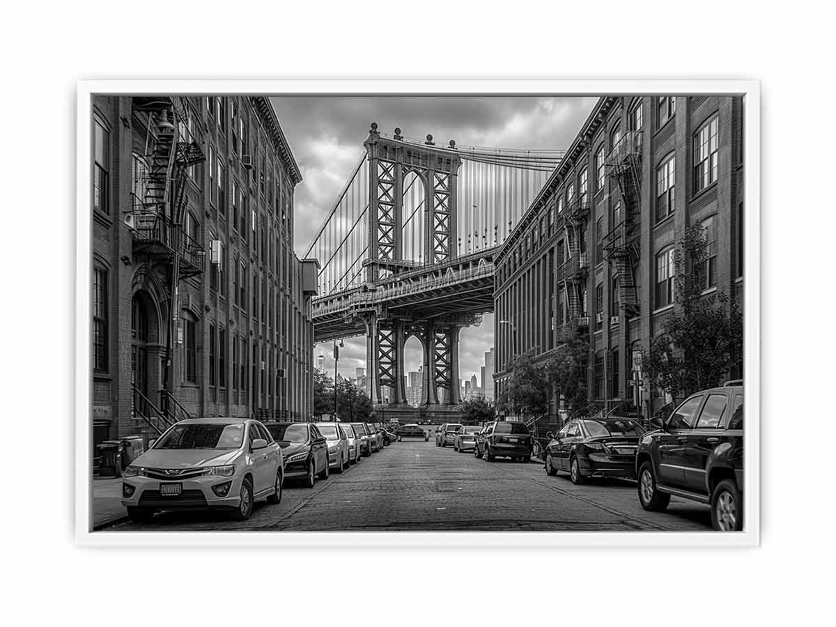 Manhattan Bridge  Canvas Art Print-5