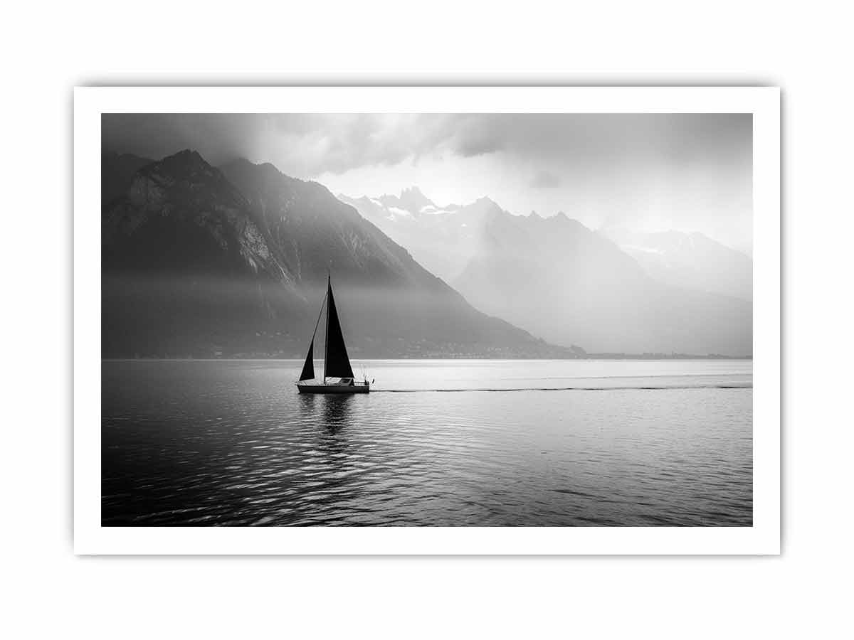 Sailing Boat  Photography Art Canvas Art Print-8