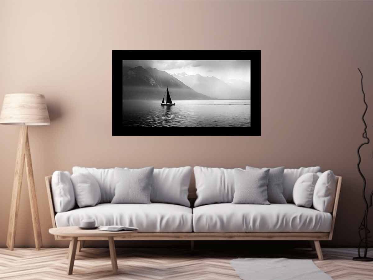 Sailing Boat  Photography Art Canvas Art Print-2