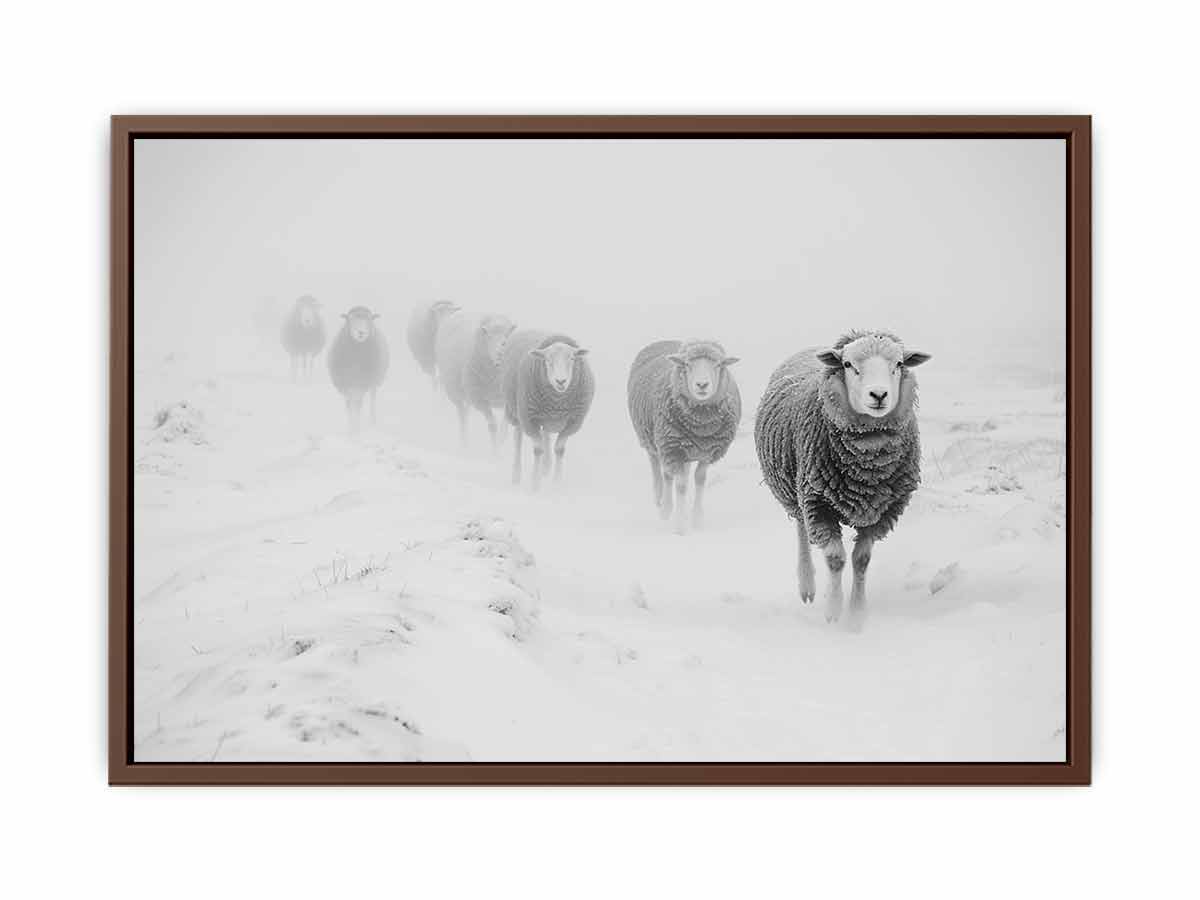 Sheeps in Field   Canvas Art Print-6