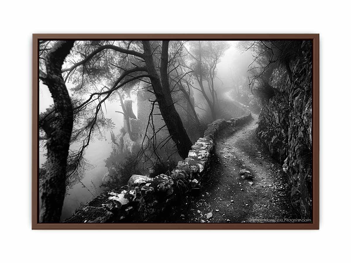 Forest Path Photograpahy art Canvas Art Print-6