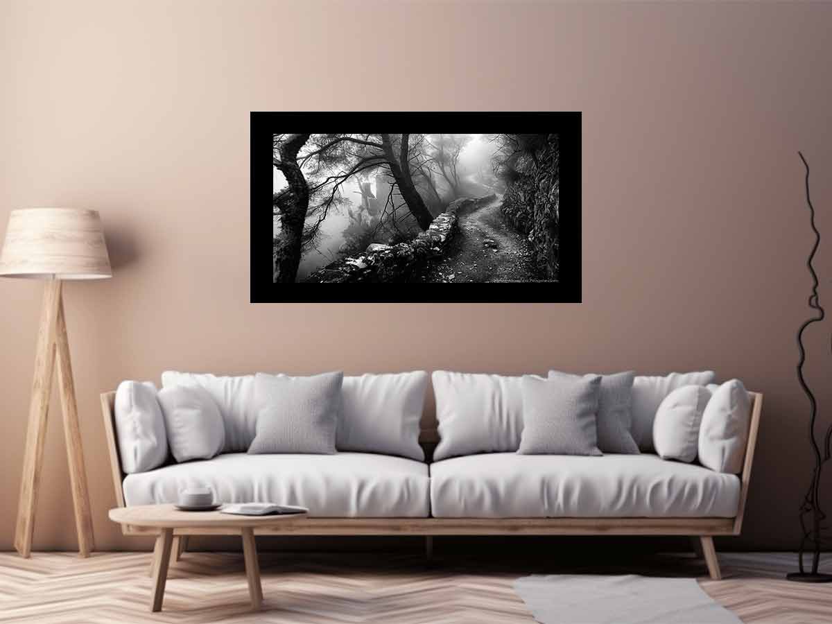 Forest Path Photograpahy art Canvas Art Print-2