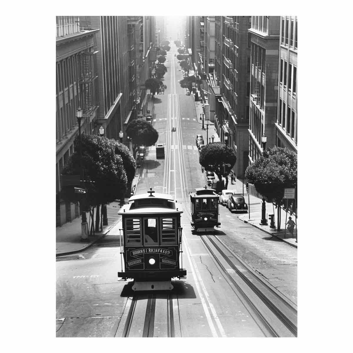 Main Street San Francisco Canvas Art Print-0