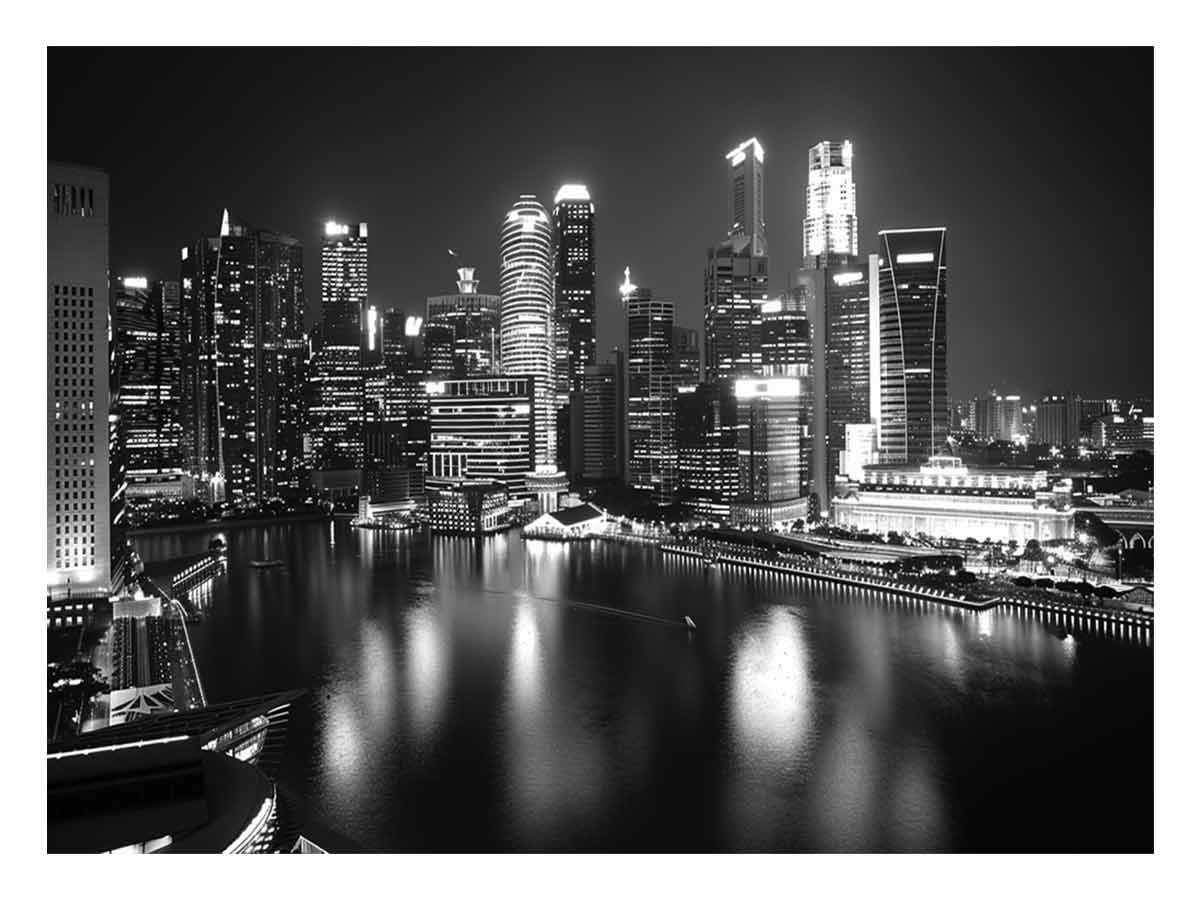 City Skyline Canvas Art Print-0