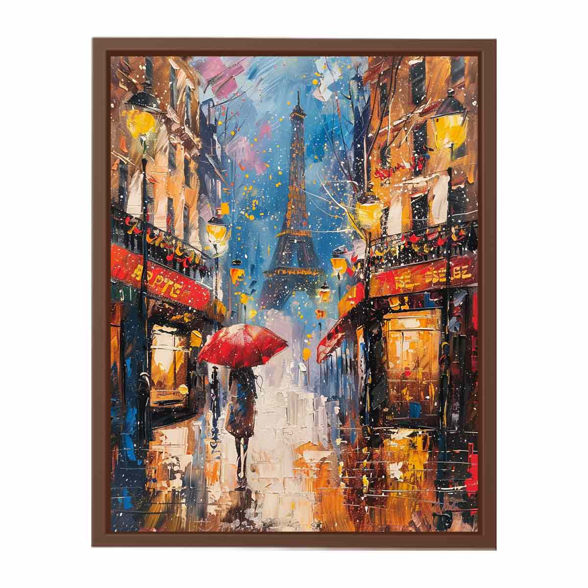 Paris Street Walk  Canvas Art Print-6